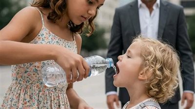 كأس ماء غير حياة طفله